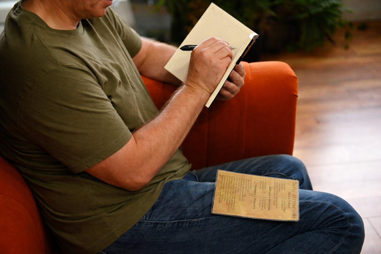 Masculine Black Spiral Journal with Pocket & Elastic Closure